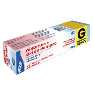 Nistatina + Oxido de Zinco Pomada 60g Genérico Teuto