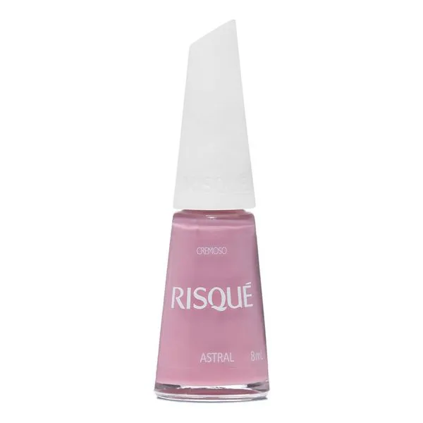 Esmalte Rosas Cremoso Astral 8ml Risque Longa Duração Secagem Rápida Esmalte Risque Cremosa Astral 8Ml - Risque