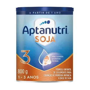Fórmula Infantil Aptanutri Soja 3 800g Fórmula Infantil Aptamil Sensitive Active 0 A 3 Anos 800g