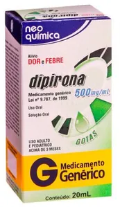 Dipirona Sódica 500mg 20Ml Neoquimica