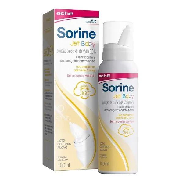 Descongestionante Nasal Infantil Sorine Jet Baby 0,9% 100ml Spray