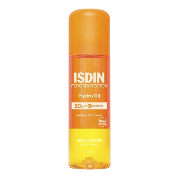 Protetor Solar e Bronzeador Corporal Isdin FPS 30 Bifásico HydroOil 200ml