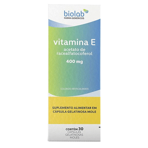 Vitamina E 400mg Biolab 30 Gelatinosas Moles