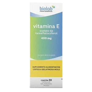 Vitamina E 400mg Biolab 30 Gelatinosas Moles
