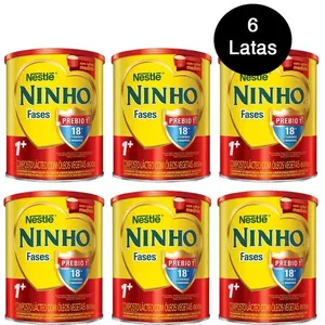 Kit Leite Ninho Fases 1+ 800g Com 6 unidades