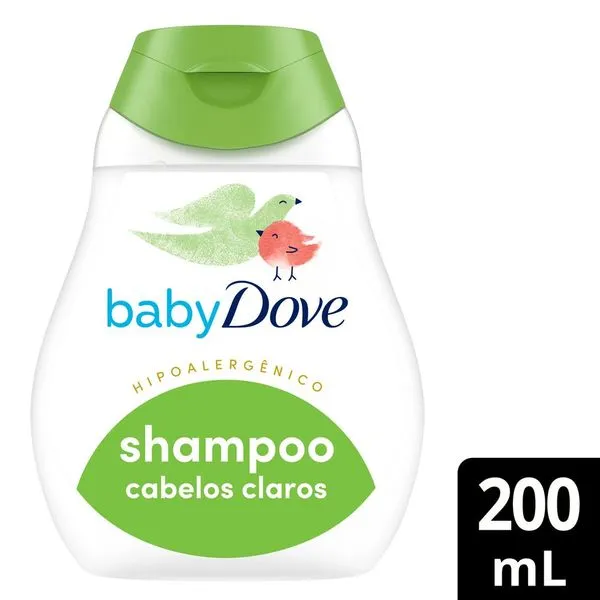 Shampoo Baby Dove Hidratação Enriquecida para Cabelos Claros 200ml