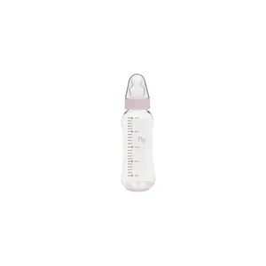 Mamadeira Fly Colors bico redondo rosa 250ml