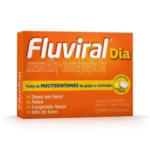 Fluviral Dia 800mg + 20mg 20 Comprimidos