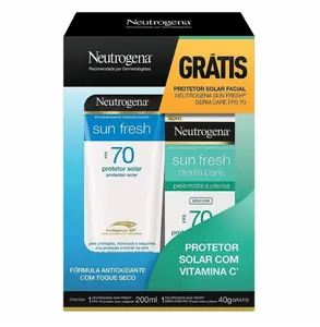 Kit Protetor Solar Neutrogena Sun Fresh Fps 70 200Ml+Protetor Solar Facial Fps 70 40G