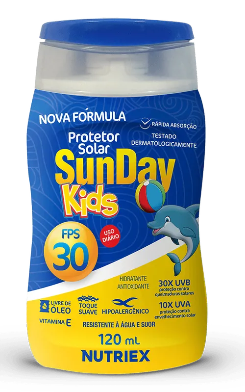 Protetor Solar Sunday Kids FPS30 UVA 120ml
