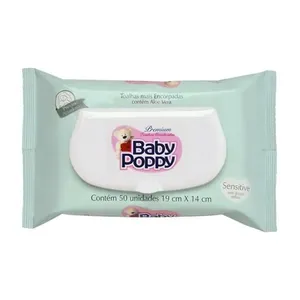 Lenço Umedecido Baby Poppy 50 unidades