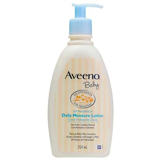 Loção Hidratante Aveeno Baby Daily Moisture Lotion sem Fragrância 354ml