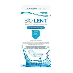 Bio Lent Solução Estéril para Lentes 350ml + 120ml Teuto KIT BIO LENT SOL ESTERIL P/LENTES 350ML+