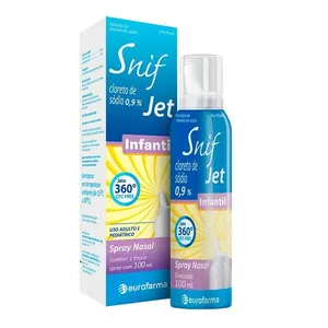 Spray Nasal Snif Jet Infantil 0,9% 100ml Solução Nasal