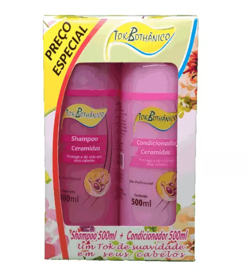 Kit Tok Bothanico Shampoo e Condicionador 400ml Ceramida