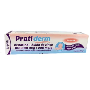 Pratiderm Nistatina + óxido de Zinco Pomada 60g