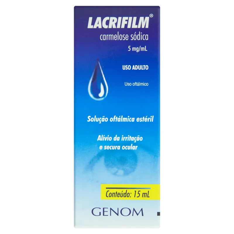 Lacrifilm 5mg/ml Genom Caixa 15ml Solução Oftálmica
