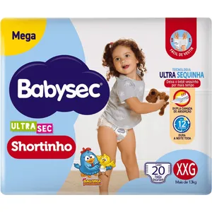 Fralda Babysec Ultra Shortinho Mega XXG 20 Unidades