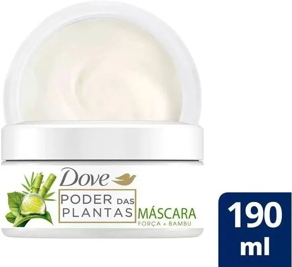 Máscara de Tratamento Dove Poder das Plantas Força + Bambu 190ml