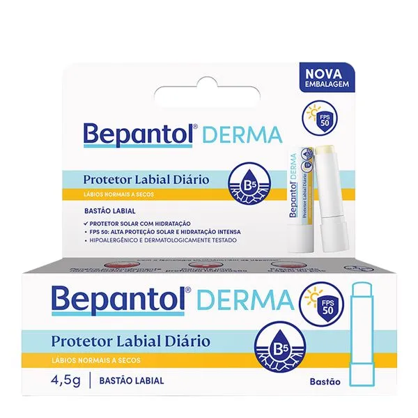 Protetor Labial Diário Bepantol Derma FPS 50 4,5g