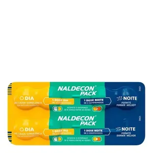 Antigripal Naldecon Dia e Noite 800mg + 20mg + 4mg 6 comprimidos