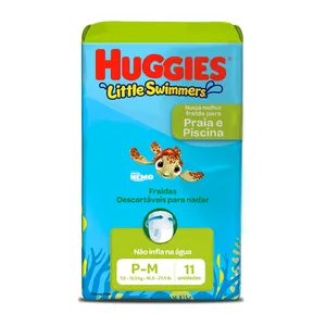 Fralda para Piscina Huggies Little Swimmers M com 11unidades