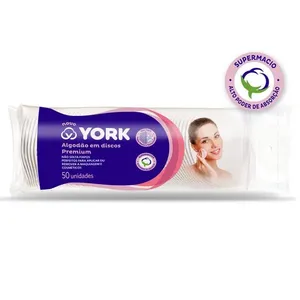Algodão em Disco York Premium Duo Face 50 Unidades