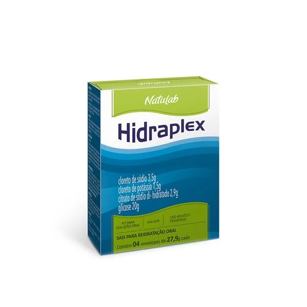 Hidraplex 27,9g Sabor Natural Pó para Solução Oral 4 Envelopes