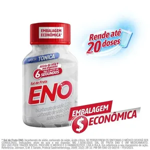 Sal de Fruta Eno Sabor Tônica Pó Efervescente 100g