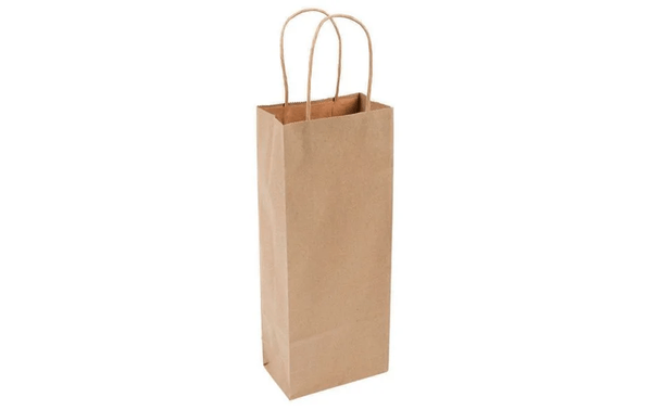 Sacola de papel para vinho Kraft