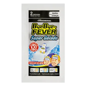 Adesivo Para Febre Bye Bye-Fever Super Gelado 2 Unidades