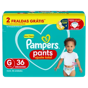 Fralda Pampers Pants Ajuste Total 36 Un G