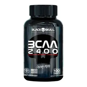 BCAA 2400 Black Skull Caveira Preta 100 tabletes