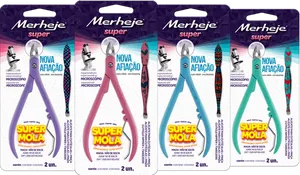 Kit Merheje 1 Alicate para Cutículas Super + 1 Pinça para sobrancelhas Decoradas