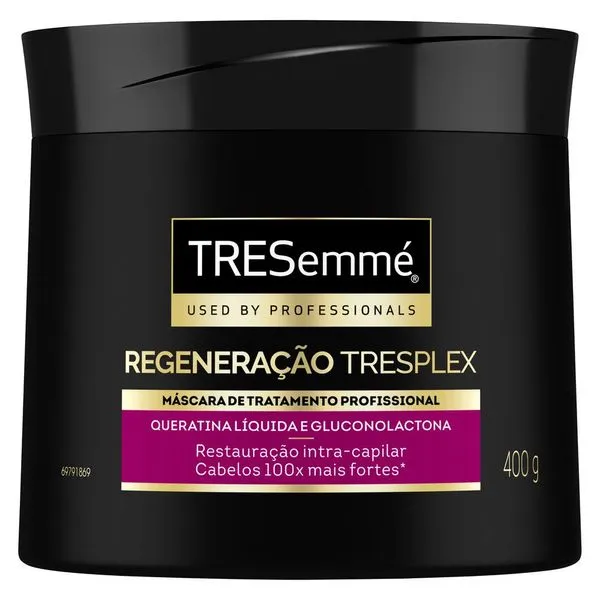 Máscara de Tratamento TRESemmé TRESplex Regeneração Queratina e Gluconolactona 400g