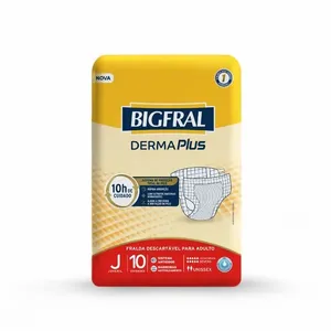 Fralda Geriátrica Bigfral Derma Plus Juvenil 10unidades