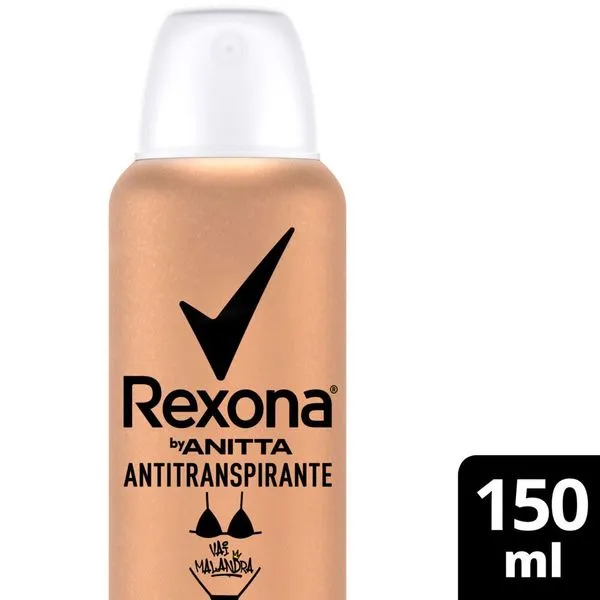 Desodorante Antitranspirante Rexona by Anitta Vai Malandra 48h Aerossol 150ml