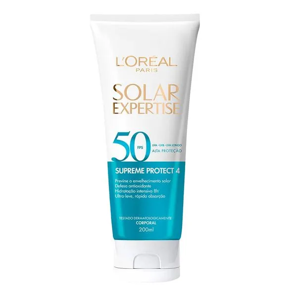 Protetor Solar Corporal L'Oréal Paris Solar Expertise Supreme Protect 4 FPS50 200ml