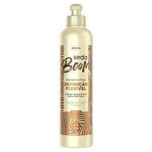 Creme Para Pentear Hidratante Seda Boom Com Óleo De Jojoba E Keratina Definição Flexível 350ml