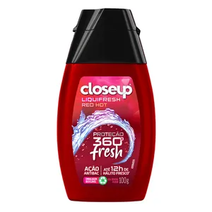 Pasta de Dente Gel Closeup Liquifresh Red Hot 100g