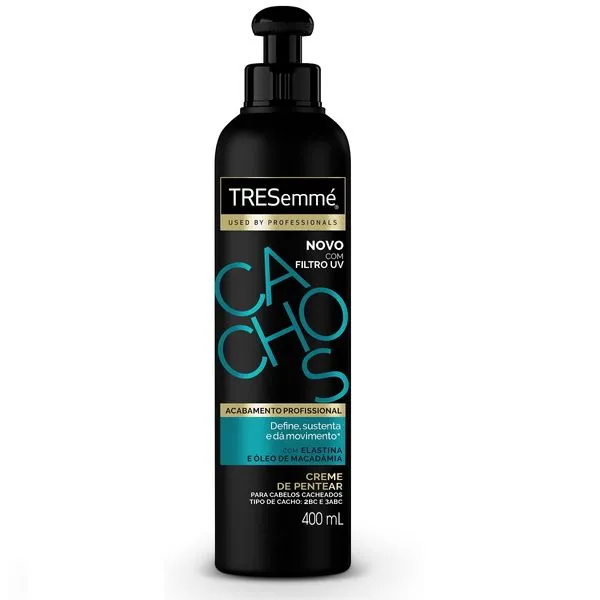 Creme de Pentear TRESemmé Cachos Definidos Elastina e Óleo de Macadâmia 400ml