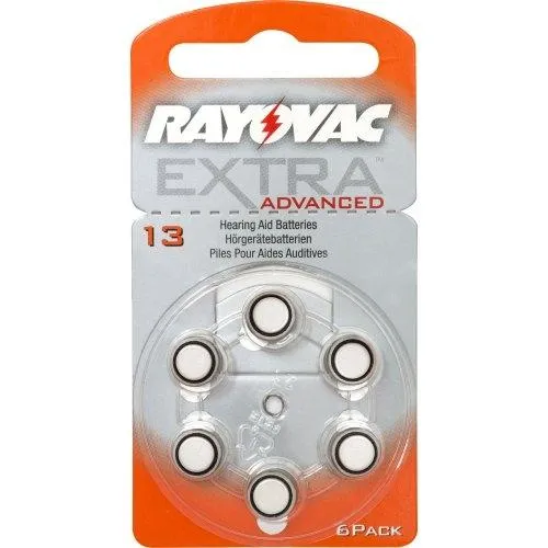 Pilha Auditiva 13 Rayovac Extra Advanced 1,4v 6 unidades