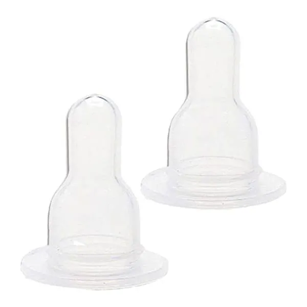 Kit com 2 Bicos de Mamadeira Silicone 0m+ Natuform - Lillo
