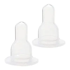 Kit com 2 Bicos de Mamadeira Silicone 0m+ Natuform - Lillo