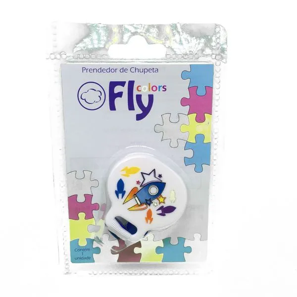 Prendedor de Chupetas Fly Colors Decorada 1 unidade