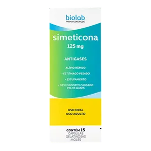 Antigases Simeticona 125mg 15 Cápsulas Gelatinosas