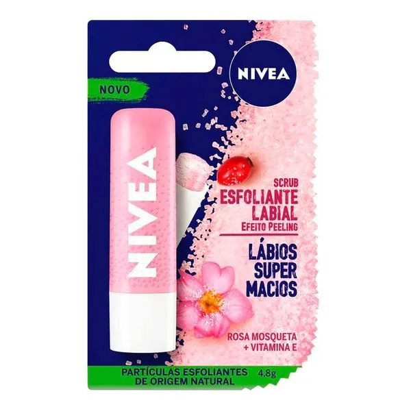 Esfoliante Labial Nivea Scrub Rosa Mosqueta 4,8g