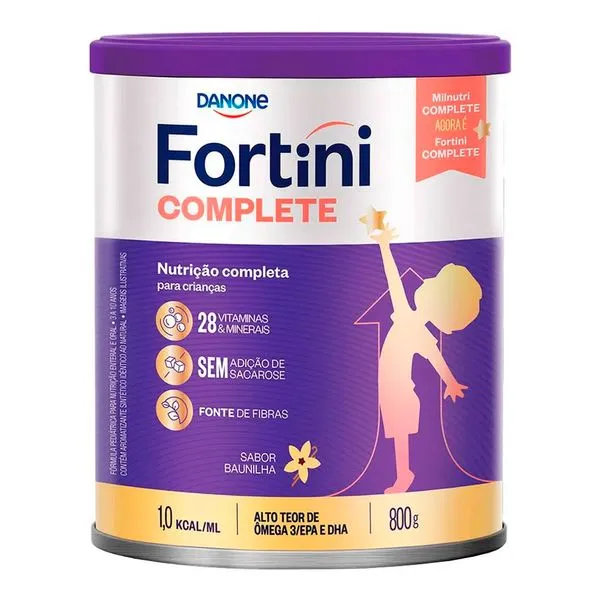 Suplemento Infantil Fortini Complete Baunilha 800g Suplemento Infantil Fortini Complete Baunilha Danone 800g