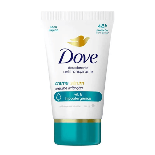 Dove Desodorante Antitranspirante Creme Previne Irritação 50g DESODORANTE DOVE CR PREVINE IRRITACAO 50G