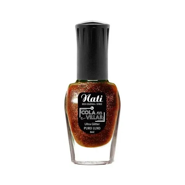 Esmalte Nati Cola Na Villar Ultra Glitter Puro Luxo 8ml